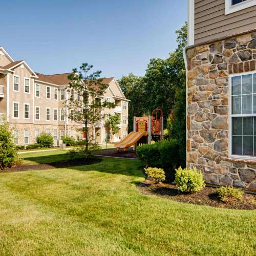 The beautiful grounds include places to stroll and play.