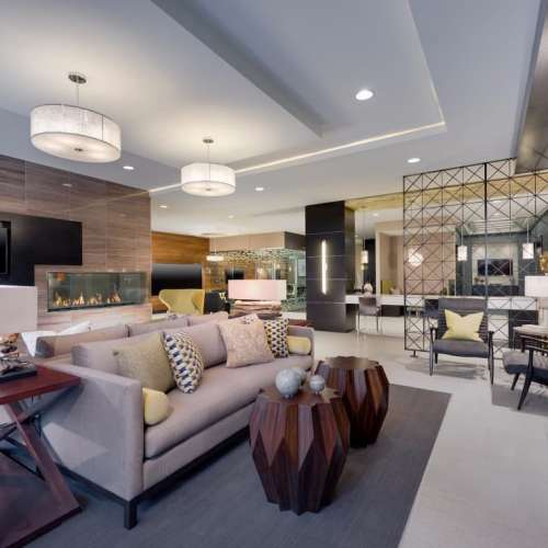 Exquisite club room.