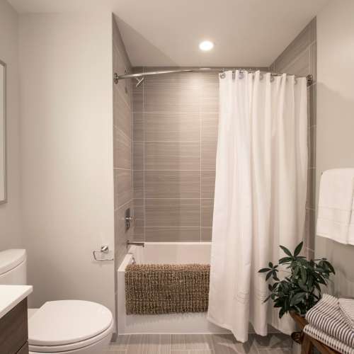 Our large soaking tub is all you need to unwind after a long day.