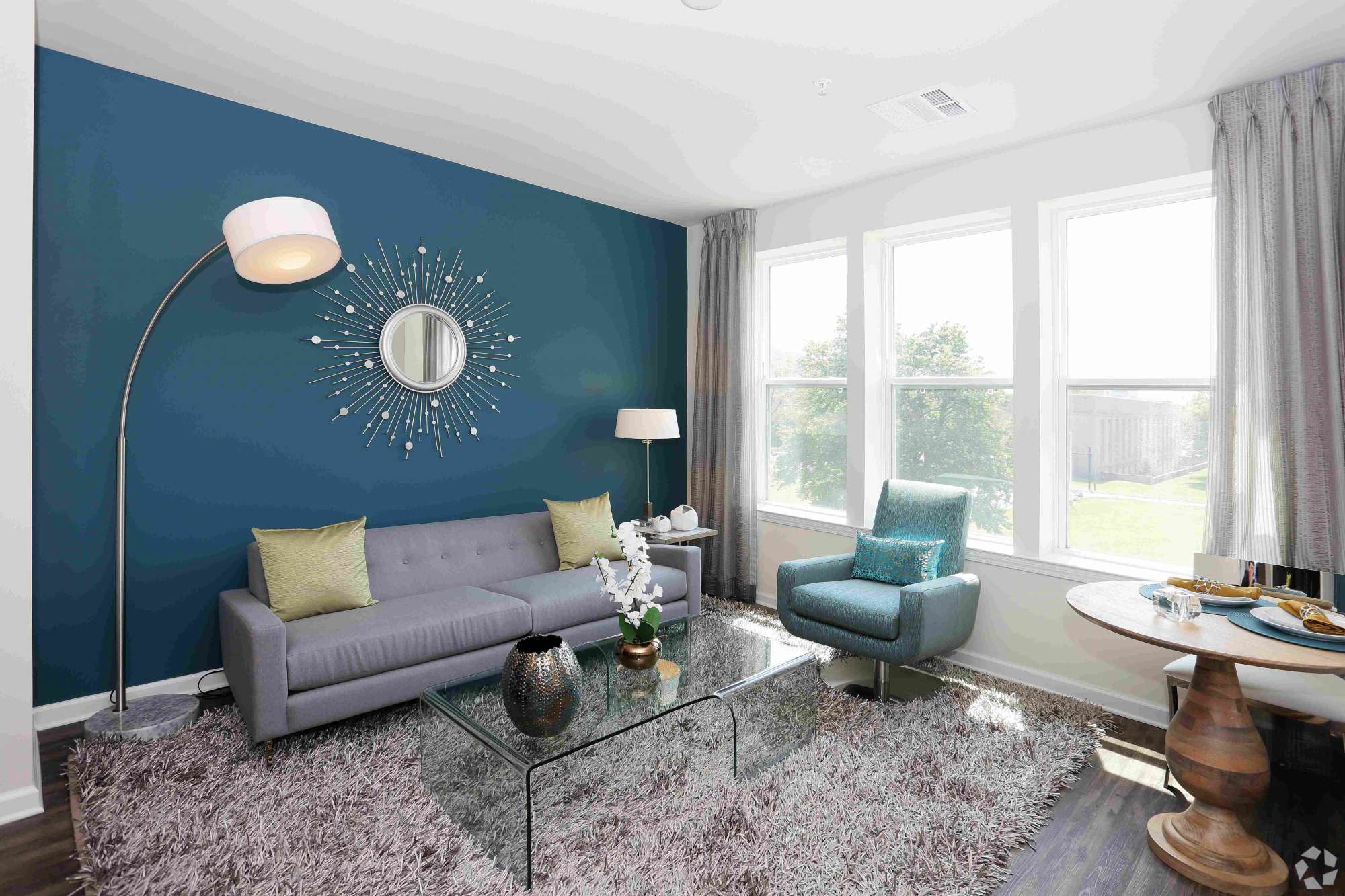 The Allure Mineola : Model Living Room Studio