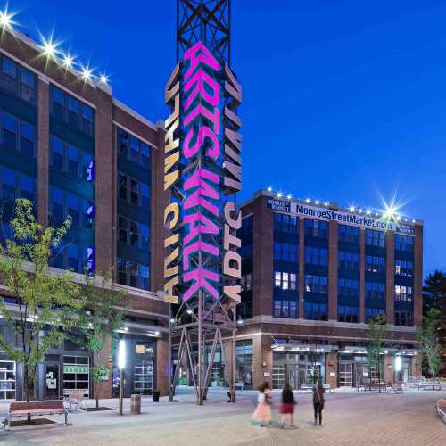 Brookland Arts Walk Tower Dusk