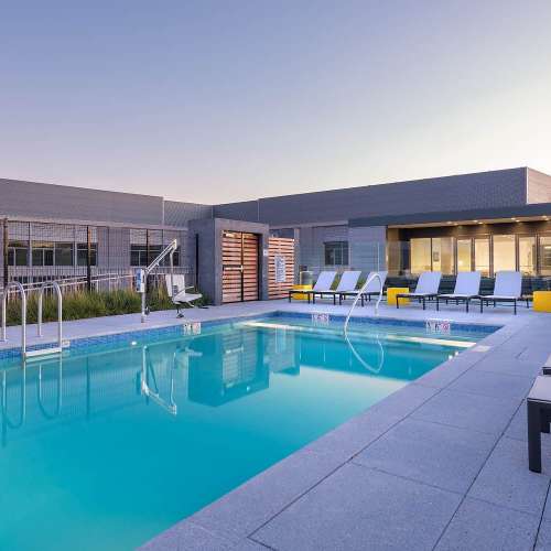 Feel like a rooftop swim?