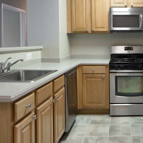 Select stainless steel appliances and gas cooking in our original style homes