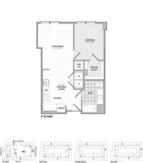 View The Frasier Apartment Floor Plans Studios 1 2 3