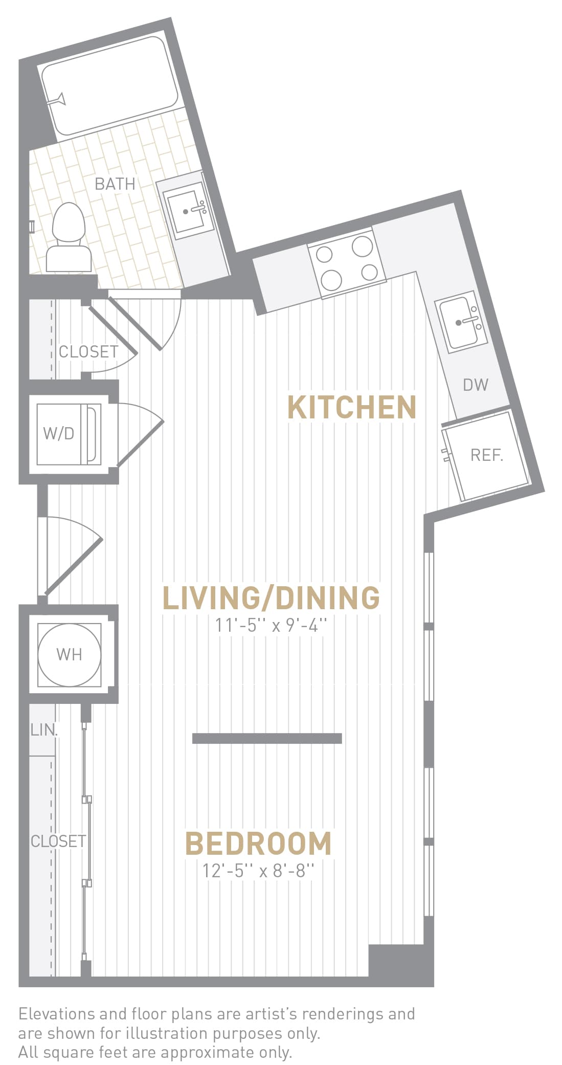 View Insignia on M Apartment Floor Plans Studios, 1, 2