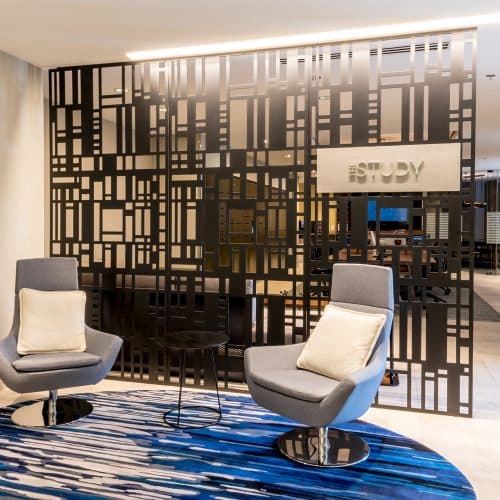 Study in our Nook and grab a cup of coffee or tea from our Hospitality Bar. 