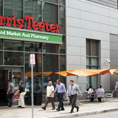 Conveniences adorn the community surrounding Insignia on M. 