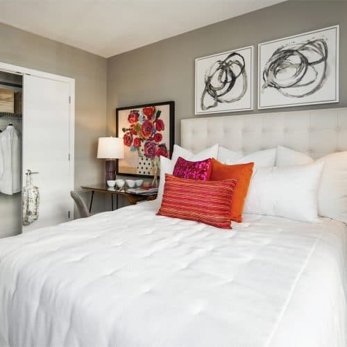 Expansive bedrooms with customizable walk-in closets.