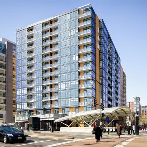 Direct access to the Green Line Metro Station right outside your front door. 