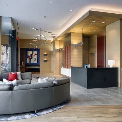 Exquisite services including a 24-hour concierge.