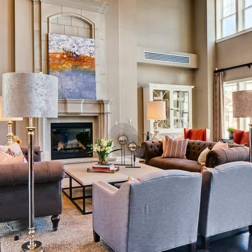 Grand finishes throughout the clubhouse