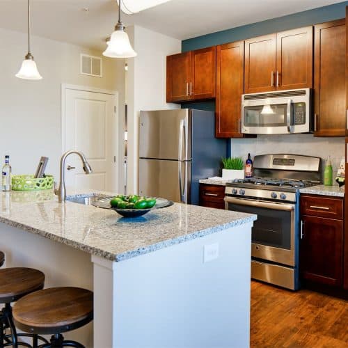 Spacious kitchen floor plan