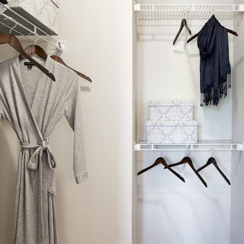 Spacious closets for all your storage needs