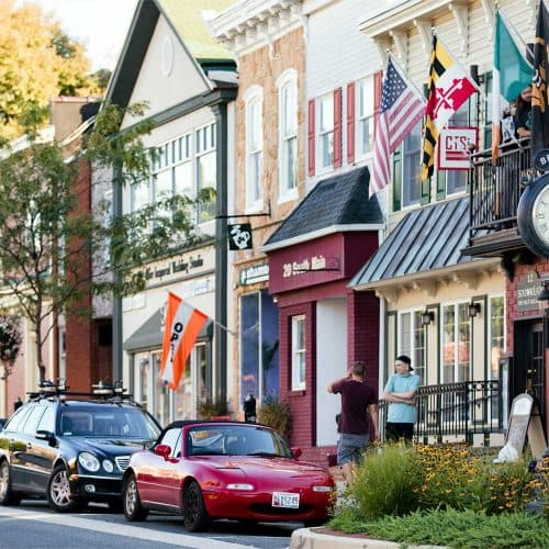 The small town charm of Bel Air is just a short drive away 