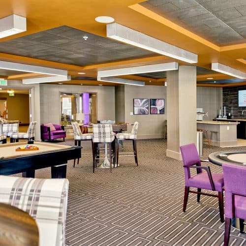 Take on your friends in our gaming lounge.