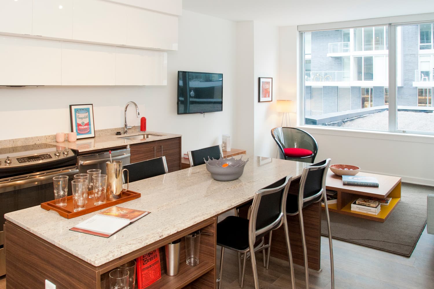 City Market at O : Open living spaces filled with natural light.