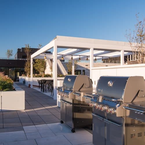 Grill out and chill out on our green rooftop.