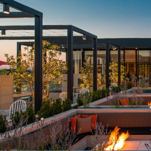 Enjoy the rooftop deck and get down to relaxing.