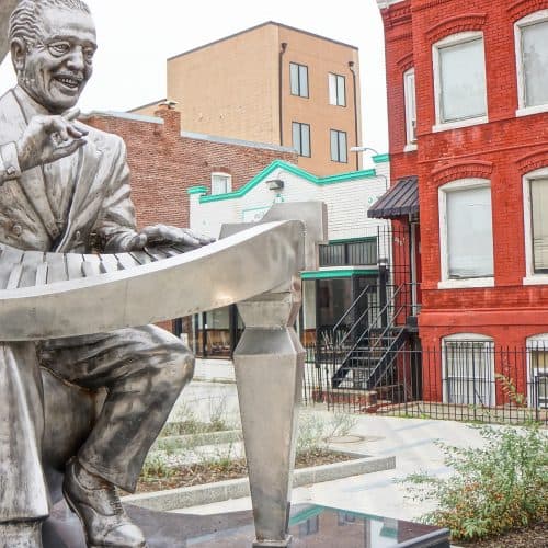 Say hi to Duke Ellington on your way to the next show.