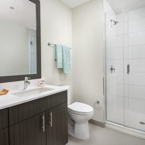 Our 1 bedroom residence features modern fixtures and refined finishes.