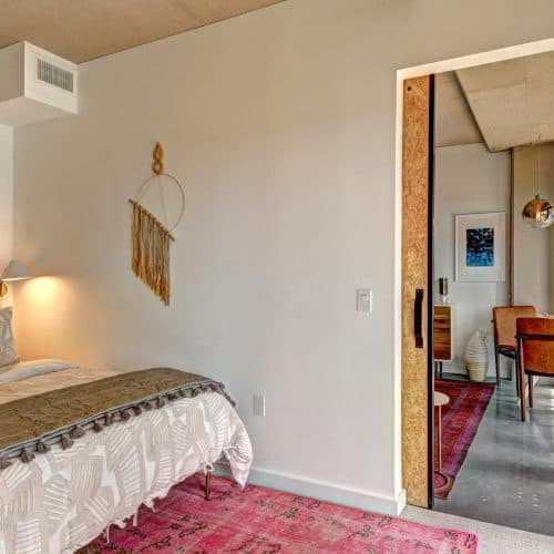 Open floor plans let in tons of natural light