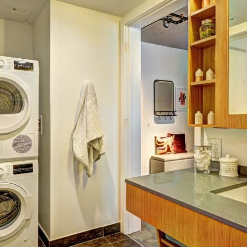 Personal washers and dryers in every unit