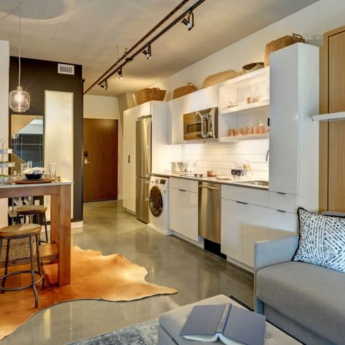 Spacious studio living for the true socialite