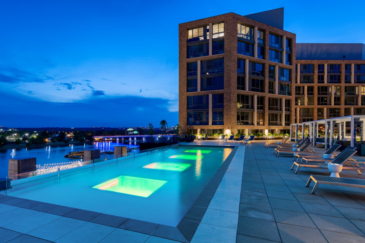 The Channel : Our pool is beautiful at every hour