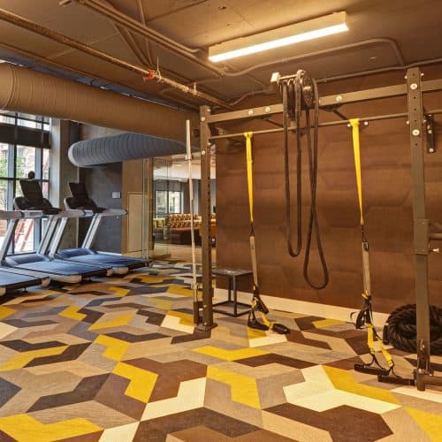 Work up a sweat in our fitness center