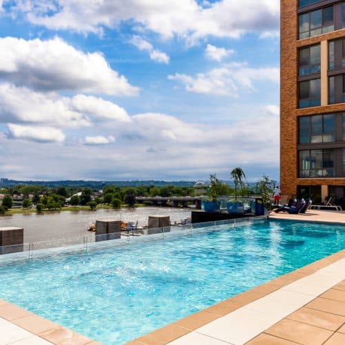 Enjoy stunning views while you swim