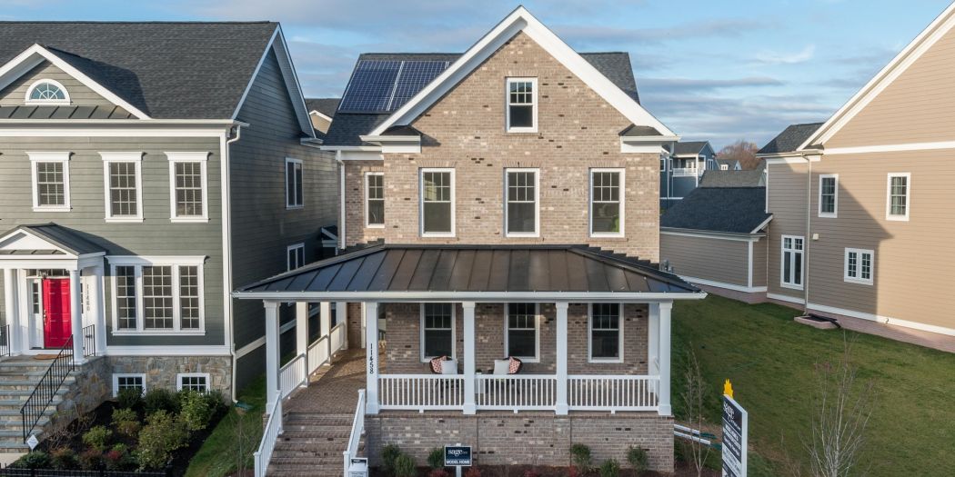 Maple Lawn – Cottages luxury homes with front porches & charming entrances in Fulton, MD. Part of Bozzuto's homebuilding portfolio.