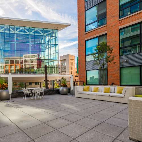 Looking for some fresh air? Try the private courtyard