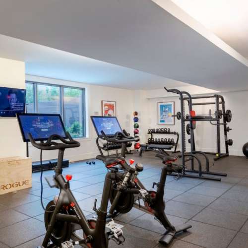 Take a high-energy cycling class from the comfort of your home.