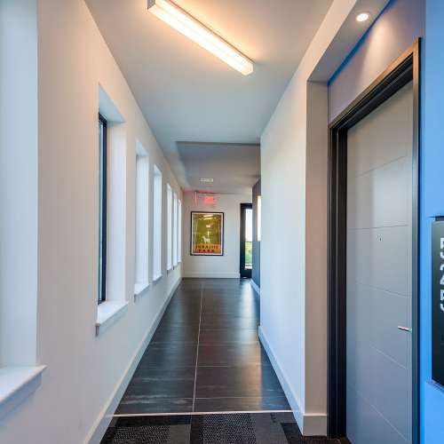 Airy hallways to your sanctuary.