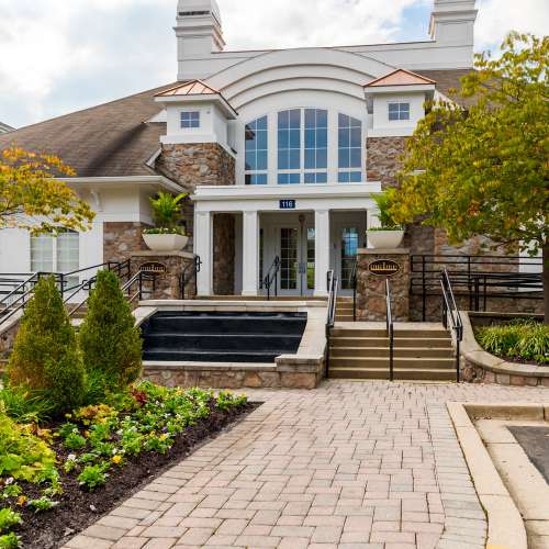 Beautifully landscaped entrance