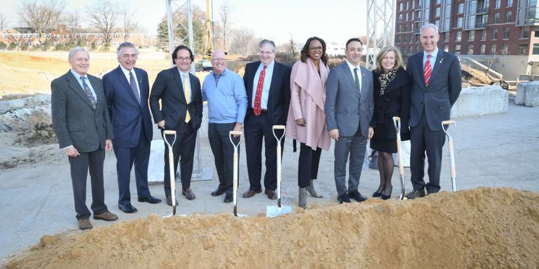 Bozzuto executives at the Chevy Chase Lake groundbreaking.