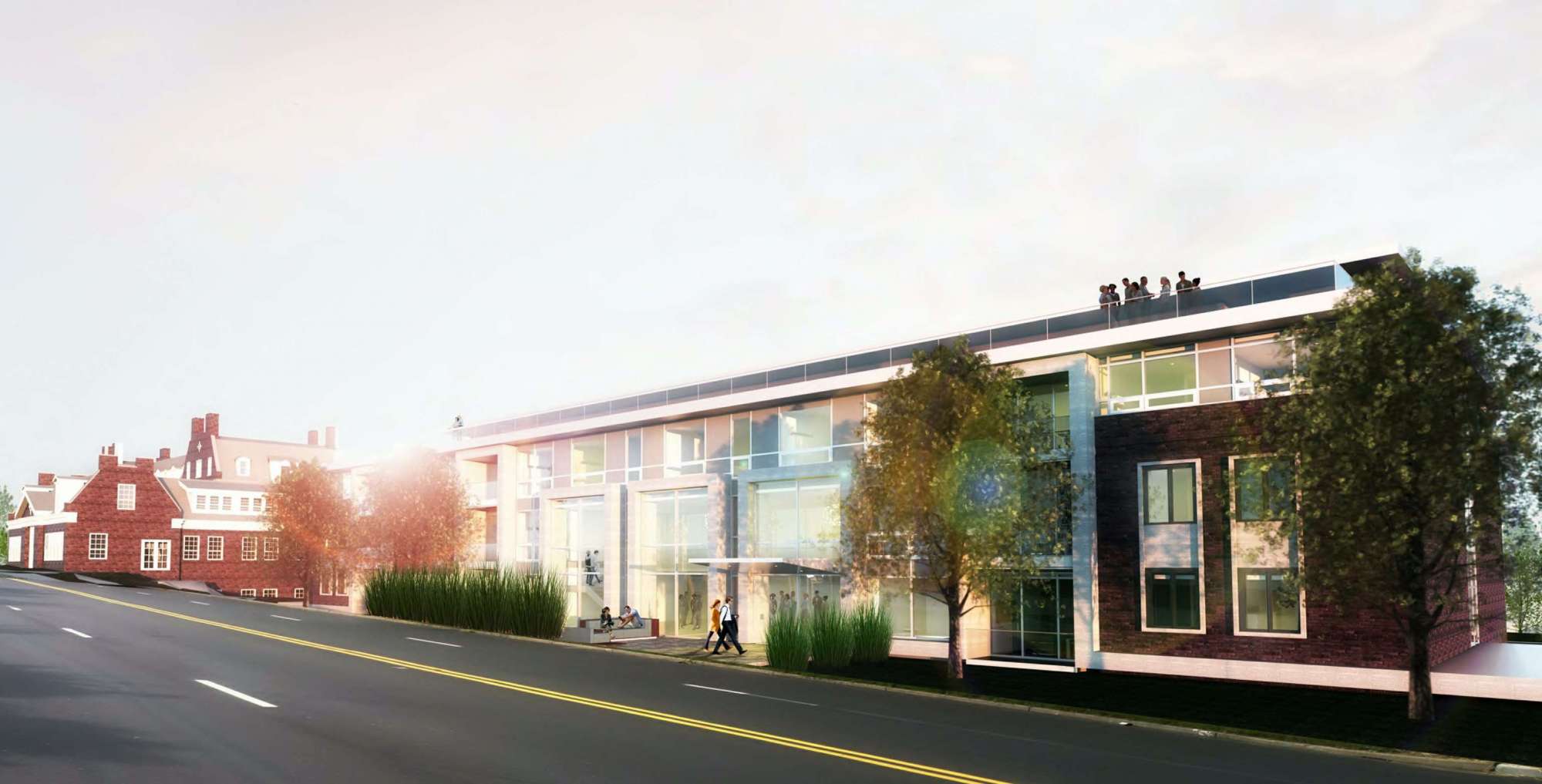 Palmer West luxury apartment exterior view in Wynnewood, PA.