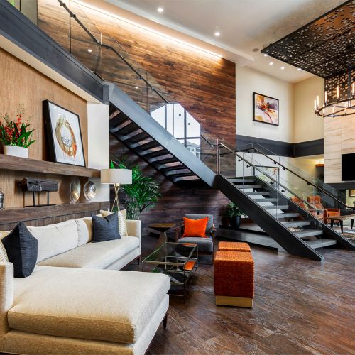 The Berkleigh : Clubroom Lounge Fireplace 