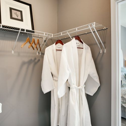 Walk through closets offer maximum storage