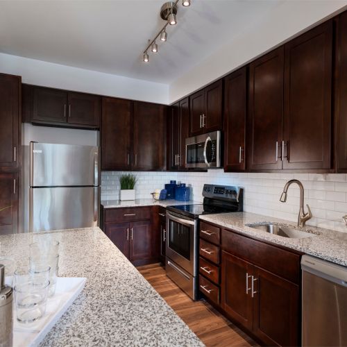 Enjoy built in kitchen islands with breakfast bar.