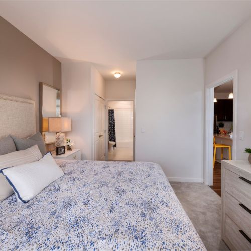 Large bedrooms offer room for as large as a King size bed.