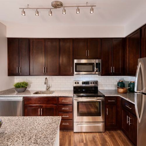 Enjoy stainless steel, energy efficient appliances.