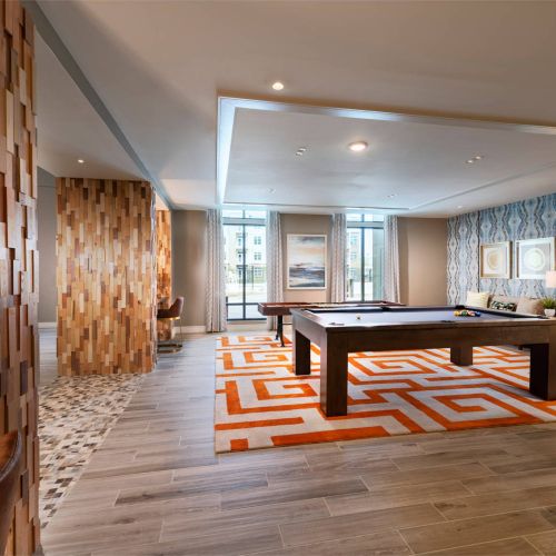 Face off with a friendly game of billiards or shuffle board. 