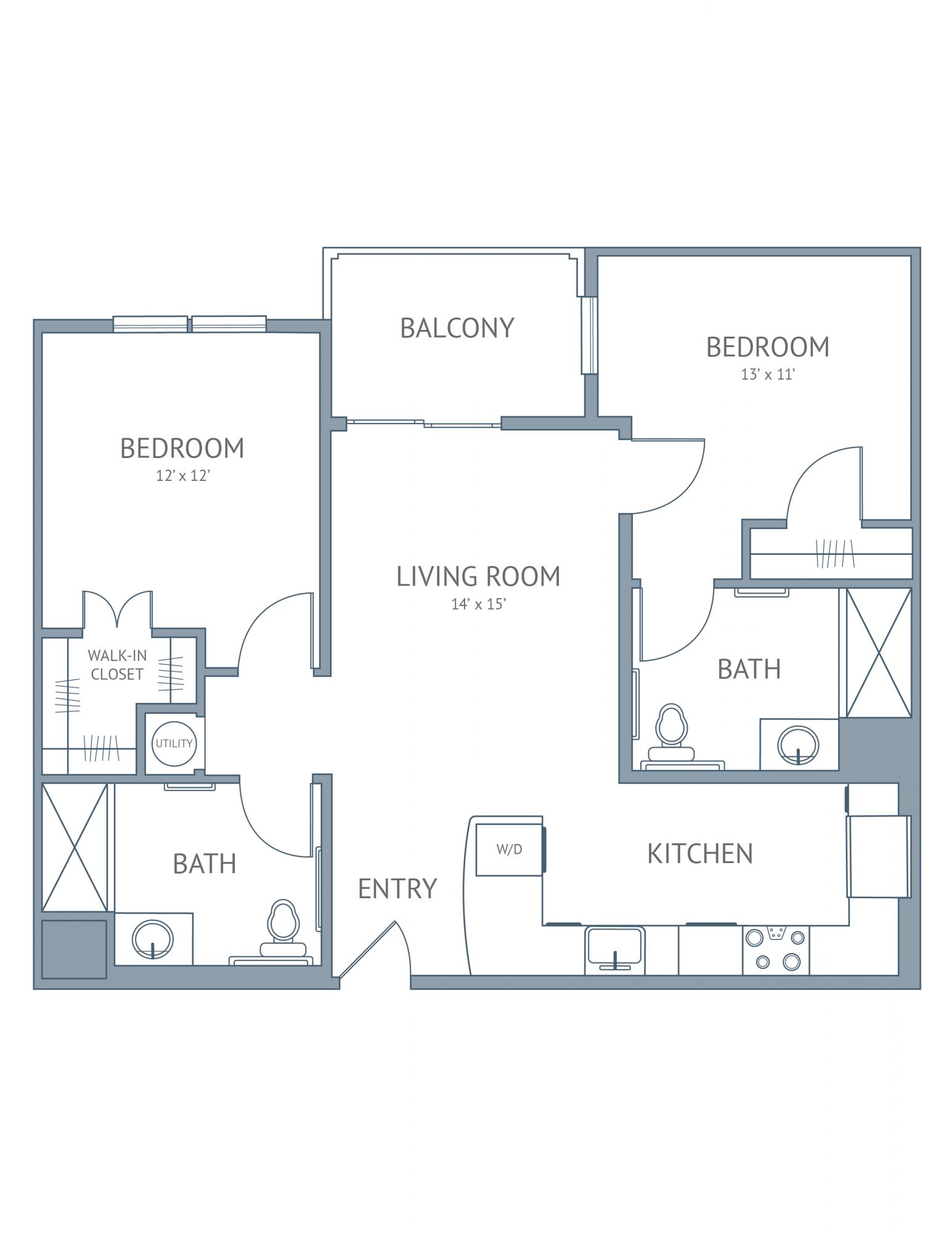 View The Eliot on Ocean Apartment Floor Plans Studios, 1