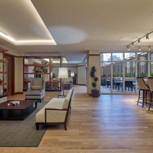 Lounge Area Fireplace