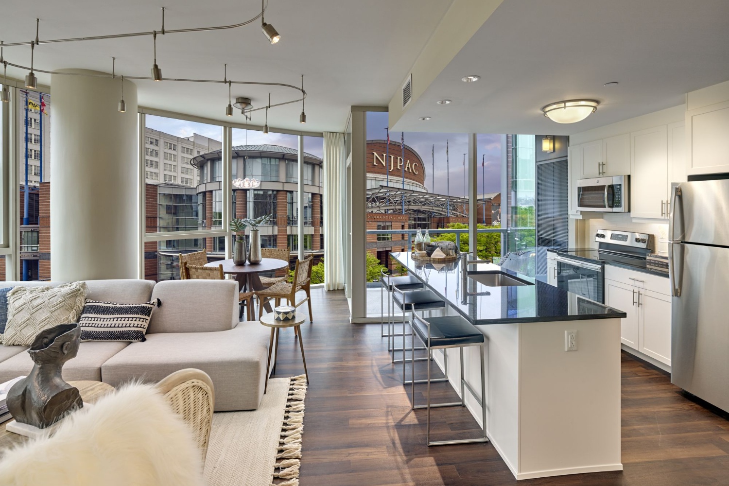 One Theater Square : Kitchen Windows