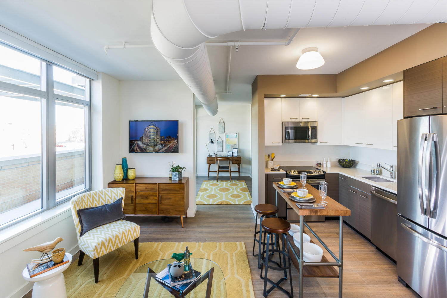 The View Ballston : Model Dining Room