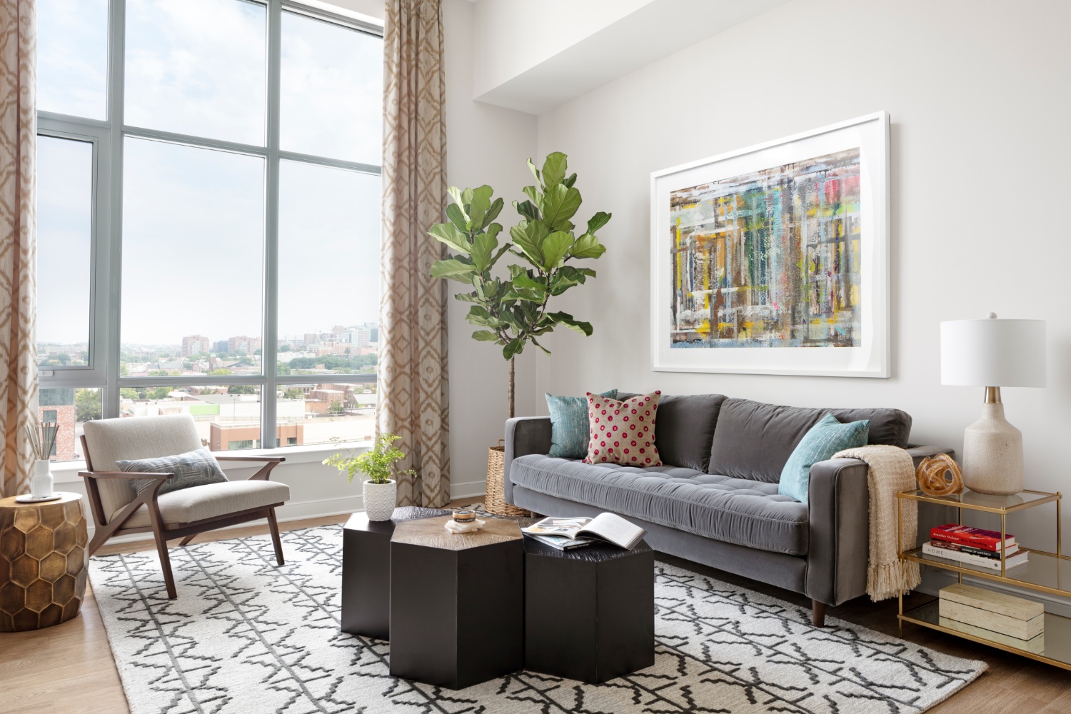 Liberty Harbor East : Living Room