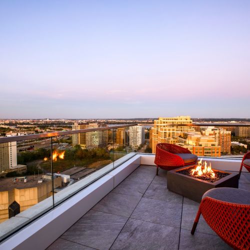 Lounge seating with a view