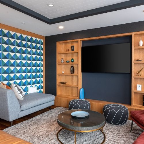 Relax and enjoy the comforts of the lounge. This is the perfect location to take in a game or simply unwind after a long day.